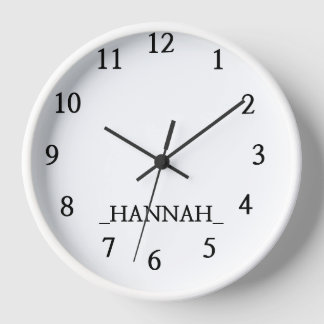 Modern Minimalist Clock