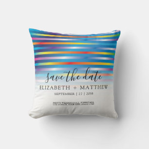 Modern Minimalist Colourful Gradient Design Throw Pillow