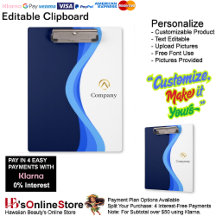 Modern Minimalist Company Blue White Business