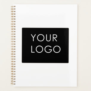 Modern Minimalist Company Business Logo White Planner