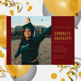 MODERN MINIMALIST CONGRATS GRADUATE INVITATION