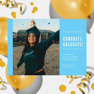 MODERN MINIMALIST CONGRATS GRADUATE INVITATION