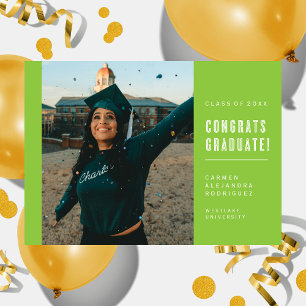 MODERN MINIMALIST CONGRATS GRADUATE INVITATION