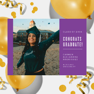MODERN MINIMALIST CONGRATS GRADUATE INVITATION