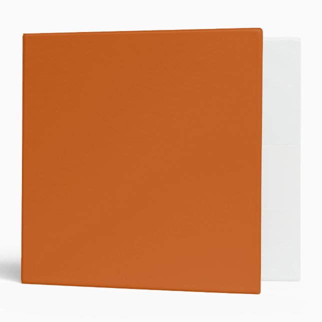 Modern Minimalist Copper Solid Colour Binder (Front/Inside)