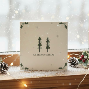Modern Minimalist Corporate Holiday Card