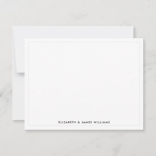 Modern Minimalist Couple  Card