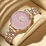 Modern Minimalist Couple Name Custom Engraved Watch<br><div class="desc">Minimal Boho Monogram Couple Name Watch – Elegant & Personalized Timepiece Elevate your style with this Minimal Boho Monogram Couple Name Watch, a perfect blend of simplicity and elegance. Featuring a sleek, minimalist design with a personalized touch, this watch is ideal for couples who appreciate boho aesthetics and timeless beauty....</div>