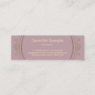 Modern Minimalist Creative Design Trendy Template Mini Business Card