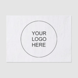 Modern Minimalist Custom Template Your Logo Here Tissue Paper