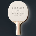 Modern Minimalist Custom Wedding Names Ivory Ping Pong Paddle<br><div class="desc">Elevate your wedding celebration with this Modern Minimalist Custom Wedding Names Ping Pong Paddle in a chic ivory design. Featuring sleek typography and a clean, contemporary style, this paddle adds a personalized touch to your special day. Perfect for wedding games or as a unique keepsake, customize it with the couple's...</div>