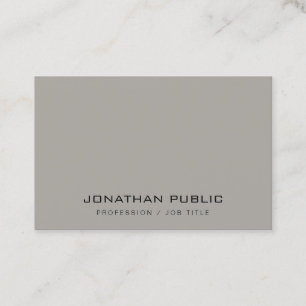Modern Minimalist Design Elegant Template Trendy Business Card