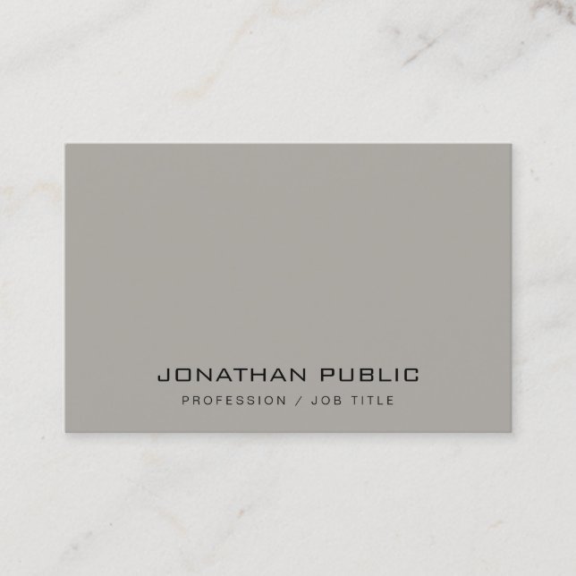 Modern Minimalist Design Elegant Template Trendy Business Card (Front)