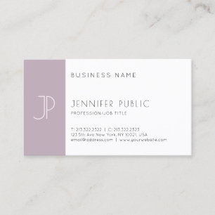 Modern Minimalist Design Simple Plain Fashionable Business Card