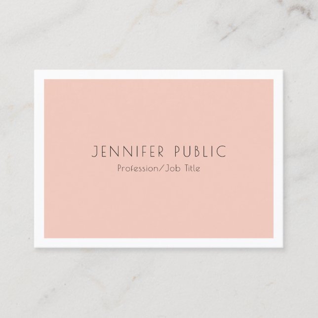 Modern Minimalist Design Template Elegant Trendy Business Card (Front)
