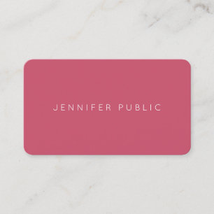 Modern Minimalist Design Trend Colours Template Business Card