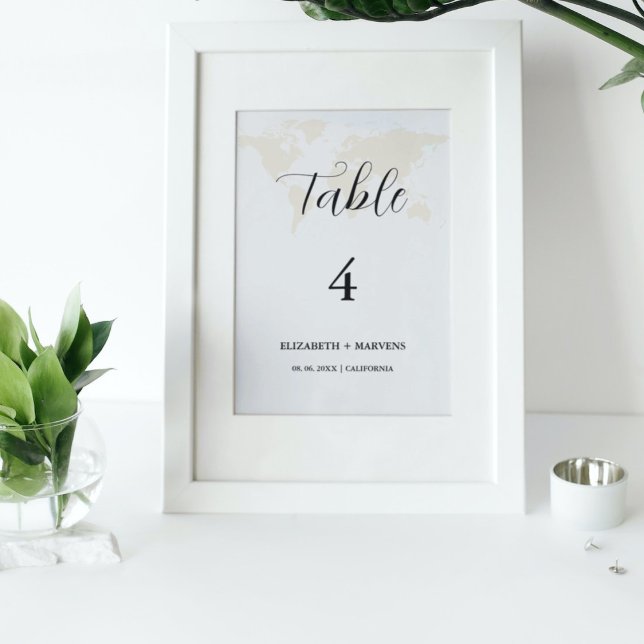 Modern Minimalist Destination wedding place card  (Creator Uploaded)