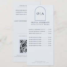 Modern Minimalist Dusty Blue Hair Price Services