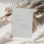 Modern Minimalist Dusty Blue Wedding Invitation<br><div class="desc">This simple and elegant invitation is perfect for a modern wedding. Design features an handwritten font and modern minimalist design. Designed to coordinate with for the «SERENA» Wedding Invitation Collection. To change your names, wedding location and date, and other details, click «Personalize». View the collection link on this page to...</div>