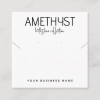 Modern minimalist earring jewellery display card