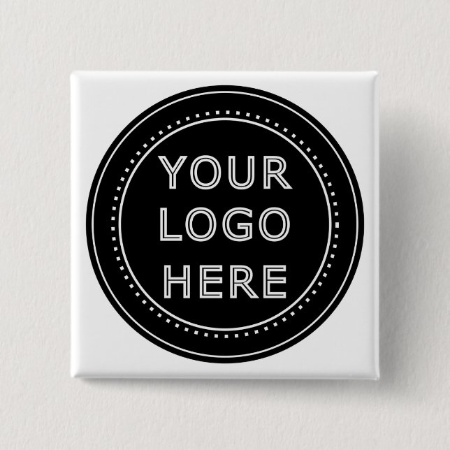 Modern, Minimalist, Elegant and Customizable  2 Inch Square Button (Front)