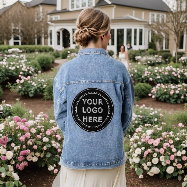 Modern, Minimalist, Elegant and Customizable  Denim Jacket (Wedding Back)
