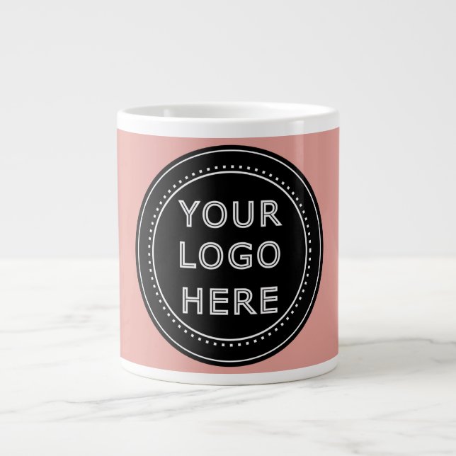 Modern, Minimalist, Elegant and Customizable  Large Coffee Mug (Front)