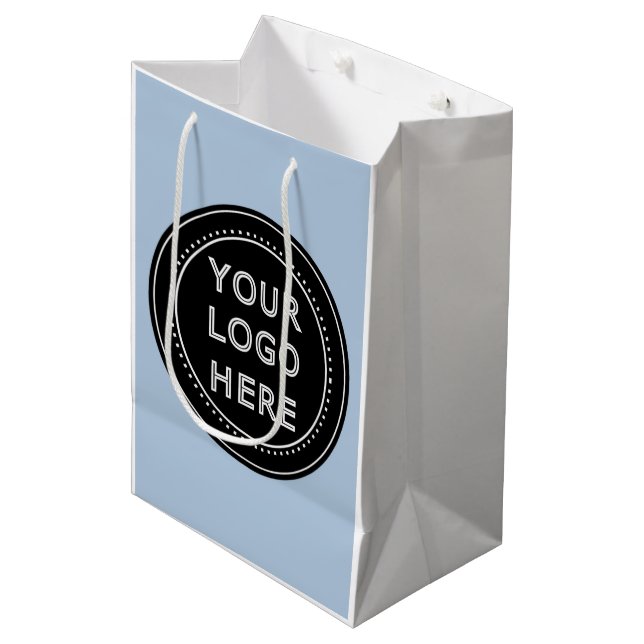 Modern, Minimalist, Elegant and Customizable  Medium Gift Bag (Front Angled)