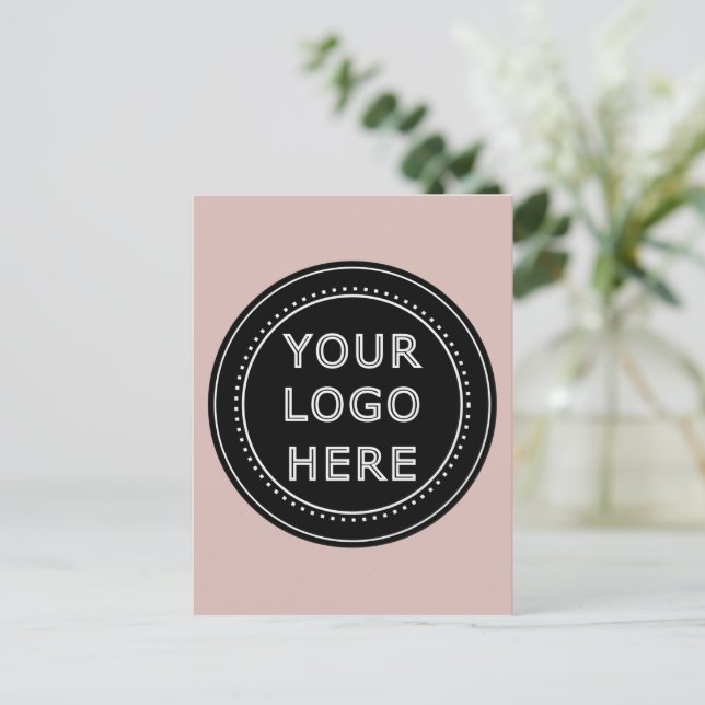 Modern, Minimalist, Elegant and Customizable  Postcard (Standing Front)