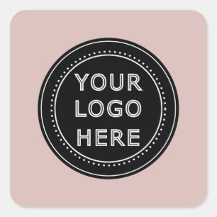 Modern, Minimalist, Elegant and Customizable  Square Sticker