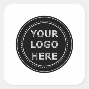Modern, Minimalist, Elegant and Customizable  Square Sticker