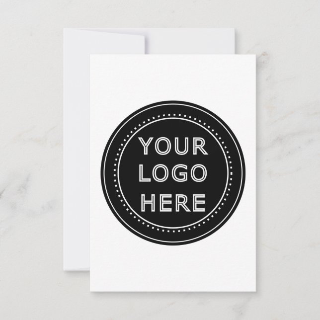 Modern, Minimalist, Elegant and Customizable  Thank You Card (Front)