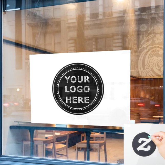 Modern, Minimalist, Elegant and Customizable  Window Cling (Cafe Window)