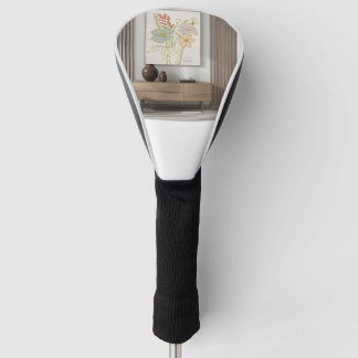 Modern minimalist elegant artwork golf head cover