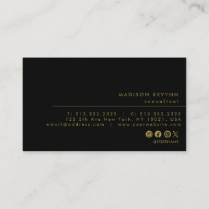 Modern Minimalist Elegant  Business Card