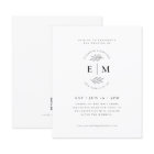 Modern Minimalist Elegant Chic Wedding Invitation