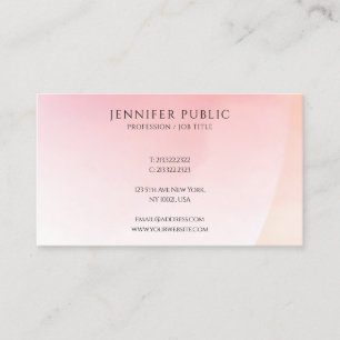 Modern Minimalist Elegant Colourful Template Trend Business Card