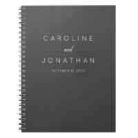 Modern Minimalist Elegant Custom Wedding Black