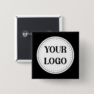 Modern, Minimalist, Elegant & Customizable 2 Inch Square Button