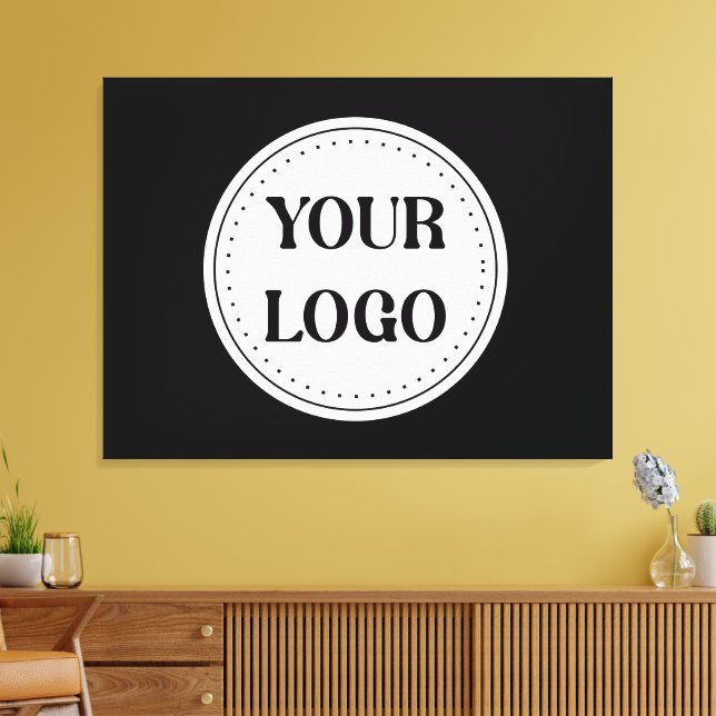 Modern, Minimalist, Elegant & Customizable Canvas Print (Insitu(LivingRoom))