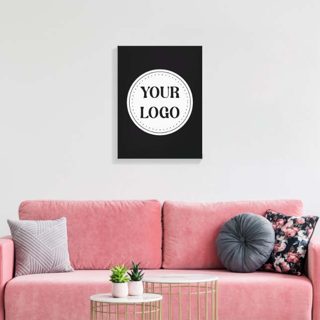 Modern, Minimalist, Elegant & Customizable Canvas Print (Insitu(LivingRoom))