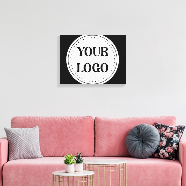 Modern, Minimalist, Elegant & Customizable Canvas Print (Insitu(LivingRoom))