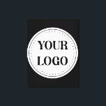 Modern, Minimalist, Elegant & Customizable Canvas Print<br><div class="desc">EVERYONE CAN USE THIS DESIGN.You are free to add,  edit,  or resize the logo,  photo,  text,  and colours as you choose.Many thanks.</div>