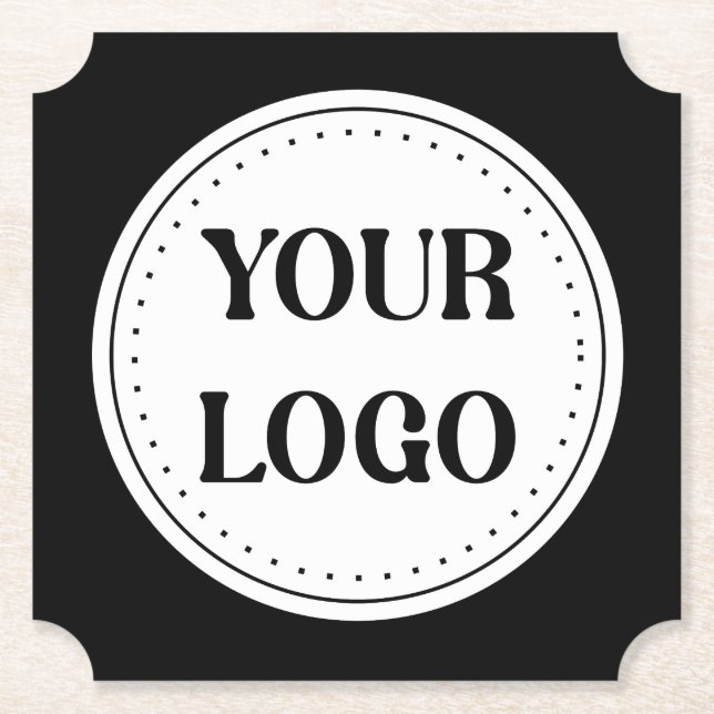 Modern, Minimalist, Elegant & Customizable Paper Coaster (Front)
