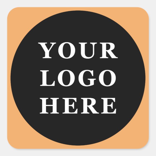  Modern, Minimalist, Elegant & Customizable Square Sticker (Front)