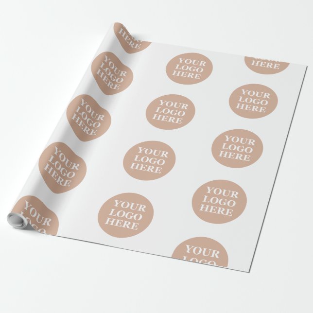 Modern, Minimalist, Elegant & Customizable Wrapping Paper (Unrolled)