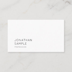 Modern Minimalist Elegant Design Simple Plain Chic Business Card