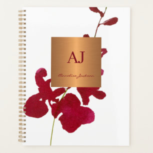 Modern minimalist elegant glam floral girly gold planner