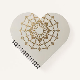 Modern minimalist elegant Mandala Art  Notebook