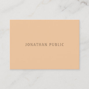 Modern Minimalist Elegant Pech Colour Template Chi Business Card